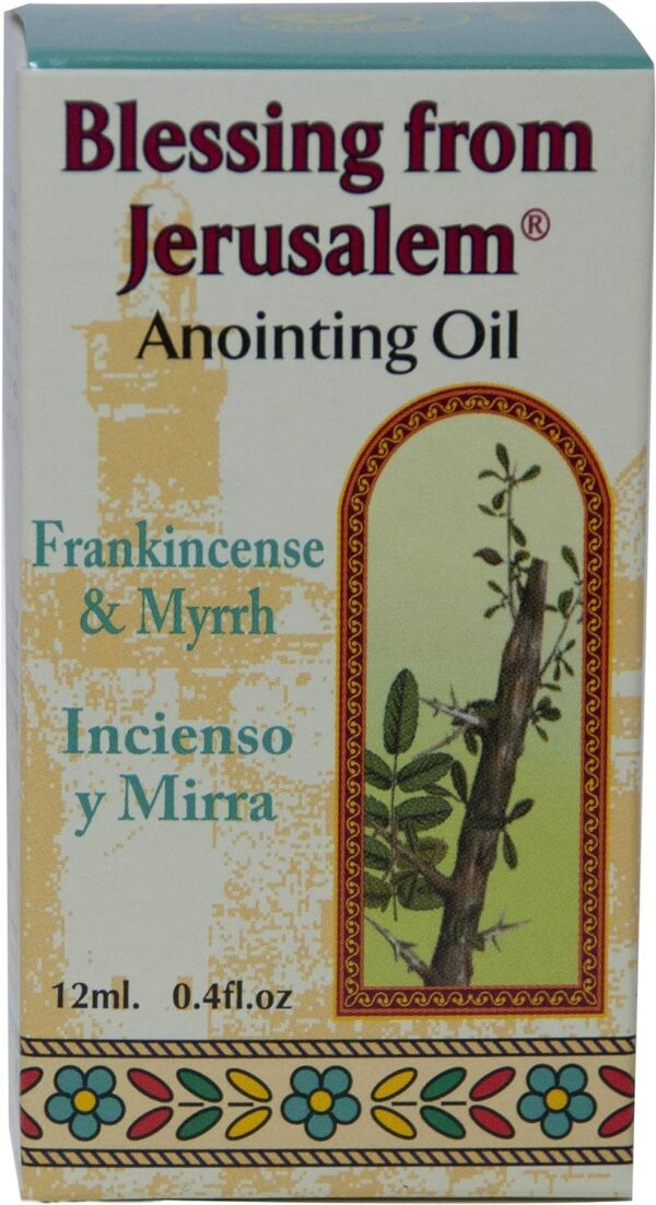 Ein Gedi Frankincense and Myrrh Anointing Oil for Prayer with Biblical Spices, 0.4 fl oz | 12 ml - Image 3