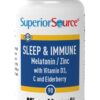 Superior Source Sleep & Immune, Melatonin 5 mg, Zinc 5 mg, Vit. C 30 mg, D3 1,000 IU, Elderberry Extract 50 mg, Quick Dissolve MicroLingual Tablets, 90... - Image 3