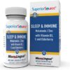 Superior Source Sleep & Immune, Melatonin 5 mg, Zinc 5 mg, Vit. C 30 mg, D3 1,000 IU, Elderberry Extract 50 mg, Quick Dissolve MicroLingual Tablets, 90...